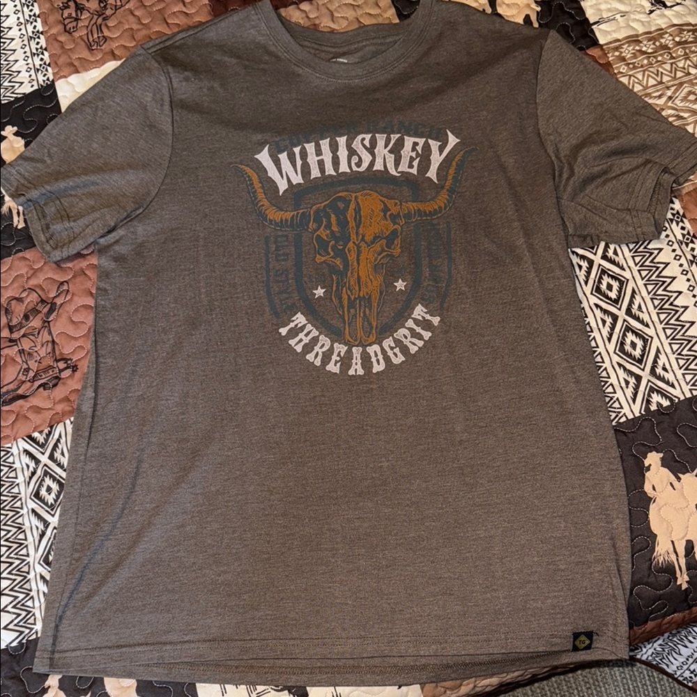 Men’s Brown Threadgrit T-Shirt
